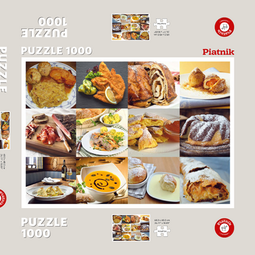 Darstellung des Puzzle Motivs Piatnik: Austrian Food Classics / Schmankerln 1000 Puzzle Schachtel 3D Modell