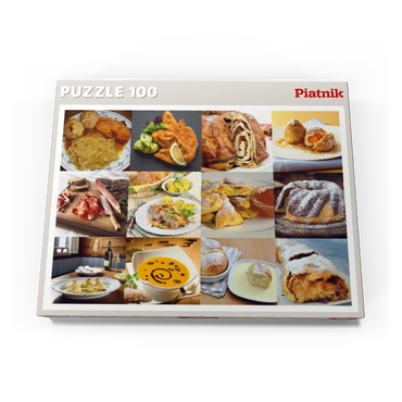 Darstellung des Puzzle Motivs Piatnik: Austrian Food Classics / Schmankerln 100 Puzzle Schachtel Ansicht3