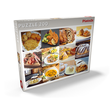 Darstellung des Puzzle Motivs Piatnik: Austrian Food Classics / Schmankerln 200 Puzzle Schachtel Ansicht2