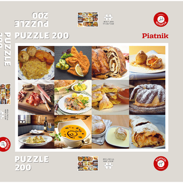 Darstellung des Puzzle Motivs Piatnik: Austrian Food Classics / Schmankerln 200 Puzzle Schachtel 3D Modell