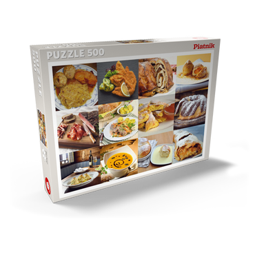 Darstellung des Puzzle Motivs Piatnik: Austrian Food Classics / Schmankerln 500 Puzzle Schachtel Ansicht2