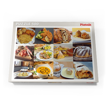 Darstellung des Puzzle Motivs Piatnik: Austrian Food Classics / Schmankerln 500 Puzzle Schachtel Ansicht3