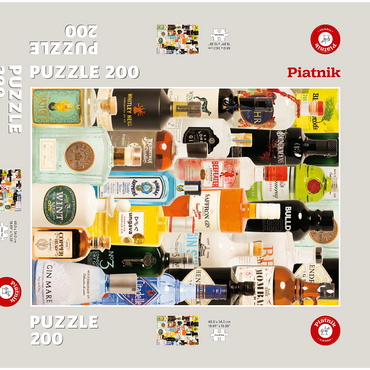 Darstellung des Puzzle Motivs Piatnik: Taste of Gin 200 Puzzle Schachtel 3D Modell
