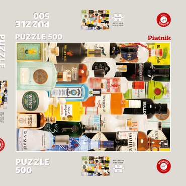 Darstellung des Puzzle Motivs Piatnik: Taste of Gin 500 Puzzle Schachtel 3D Modell