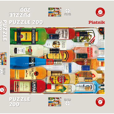 Darstellung des Puzzle Motivs Piatnik: Spirits of the World 200 Puzzle Schachtel 3D Modell