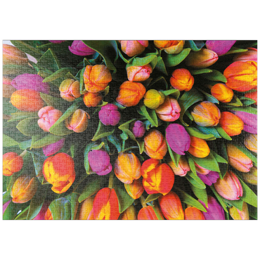 Darstellung des Puzzle Motivs puzzleplate Piatnik: Tulpen 1000 Puzzle