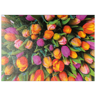 Darstellung des Puzzle Motivs puzzleplate Piatnik: Tulpen 200 Puzzle