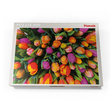 Darstellung des Puzzle Motivs Piatnik: Tulpen 500 Puzzle Schachtel Ansicht3
