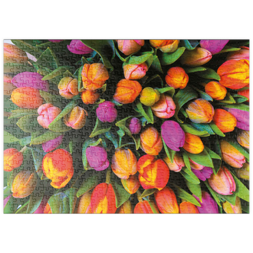 Darstellung des Puzzle Motivs puzzleplate Piatnik: Tulpen 500 Puzzle
