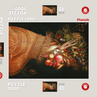 Darstellung des Puzzle Motivs Piatnik: Sommer 1000 Puzzle Schachtel 3D Modell