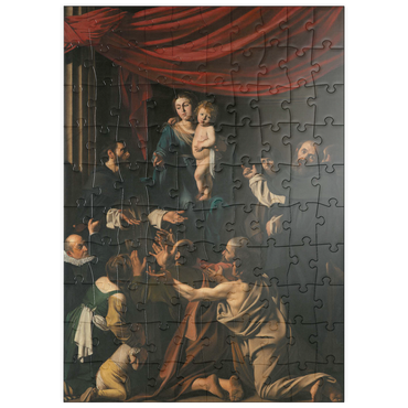 Darstellung des Puzzle Motivs puzzleplate Piatnik: Rosenkranzmadonna 100 Puzzle