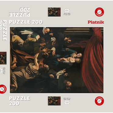 Darstellung des Puzzle Motivs Piatnik: Rosenkranzmadonna 200 Puzzle Schachtel 3D Modell