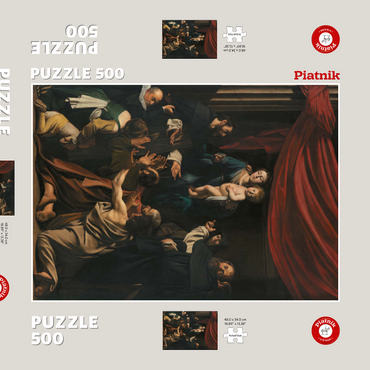 Darstellung des Puzzle Motivs Piatnik: Rosenkranzmadonna 500 Puzzle Schachtel 3D Modell