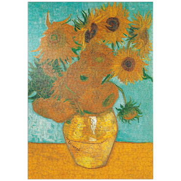 Darstellung des Puzzle Motivs puzzleplate Piatnik: Sonnenblumen 1000 Puzzle