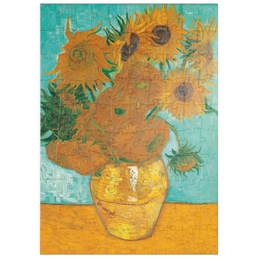 Darstellung des Puzzle Motivs puzzleplate Piatnik: Sonnenblumen 100 Puzzle