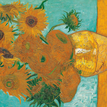 Darstellung des Puzzle Motivs Piatnik: Sonnenblumen 100 Puzzle 3D Modell