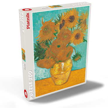 Darstellung des Puzzle Motivs Piatnik: Sonnenblumen 200 Puzzle Schachtel Ansicht2