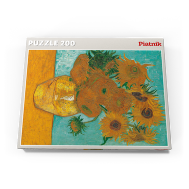 Darstellung des Puzzle Motivs Piatnik: Sonnenblumen 200 Puzzle Schachtel Ansicht3