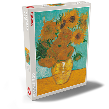 Darstellung des Puzzle Motivs Piatnik: Sonnenblumen 500 Puzzle Schachtel Ansicht2