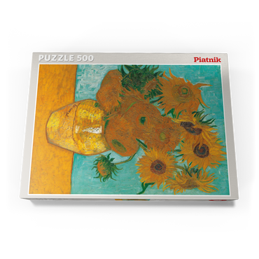 Darstellung des Puzzle Motivs Piatnik: Sonnenblumen 500 Puzzle Schachtel Ansicht3