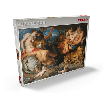 Darstellung des Puzzle Motivs Piatnik: Die vier Flüsse des Paradieses 200 Puzzle Schachtel Ansicht2