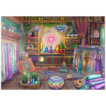 Darstellung des Puzzle Motivs puzzleplate Crystal Shop 1000 Puzzle