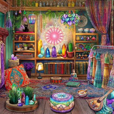 Darstellung des Puzzle Motivs Crystal Shop 1000 Puzzle 3D Modell