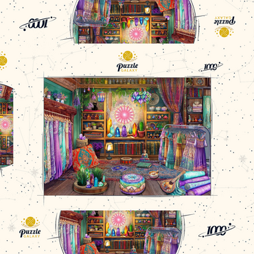 Darstellung des Puzzle Motivs Crystal Shop 1000 Puzzle Schachtel 3D Modell