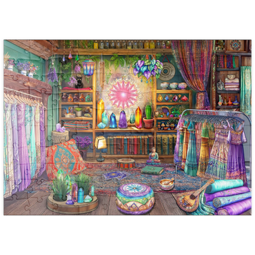 Darstellung des Puzzle Motivs puzzleplate Crystal Shop 100 Puzzle
