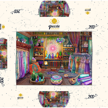 Darstellung des Puzzle Motivs Crystal Shop 200 Puzzle Schachtel 3D Modell