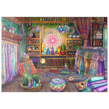 Darstellung des Puzzle Motivs puzzleplate Crystal Shop 500 Puzzle
