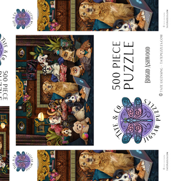 Darstellung des Puzzle Motivs Wuffen von zu Hause aus 500 Puzzle Schachtel 3D Modell