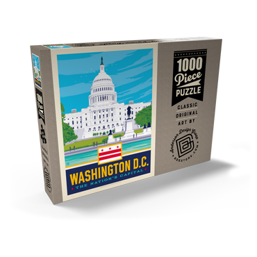 Darstellung des Puzzle Motivs Washington, DC: State Pride 1000 Puzzle Schachtel Ansicht2
