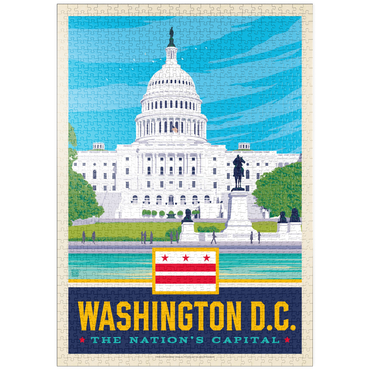 Darstellung des Puzzle Motivs puzzleplate Washington, DC: State Pride 1000 Puzzle