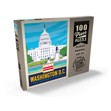 Darstellung des Puzzle Motivs Washington, DC: State Pride 100 Puzzle Schachtel Ansicht2
