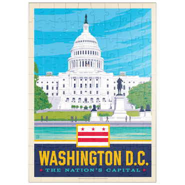 Darstellung des Puzzle Motivs puzzleplate Washington, DC: State Pride 100 Puzzle