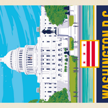 Darstellung des Puzzle Motivs Washington, DC: State Pride 200 Puzzle 3D Modell