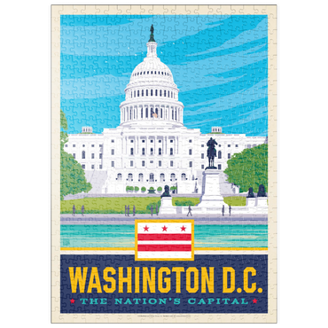 Darstellung des Puzzle Motivs puzzleplate Washington, DC: State Pride 500 Puzzle