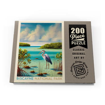 Darstellung des Puzzle Motivs Biscayne National Park: Among The Mangroves, Vintage Poster 200 Puzzle Schachtel Ansicht3