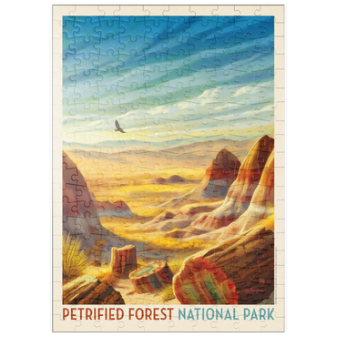 Darstellung des Puzzle Motivs puzzleplate Petrified Forest National Park: Windswept Wonders, Vintage Poster 200 Puzzle