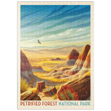Darstellung des Puzzle Motivs puzzleplate Petrified Forest National Park: Windswept Wonders, Vintage Poster 500 Puzzle