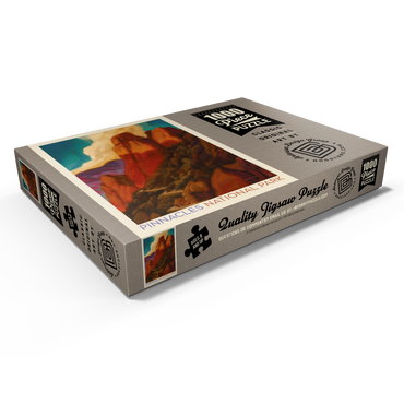 Darstellung des Puzzle Motivs Pinnacles National Park, Vintage Poster 1000 Puzzle Schachtel Ansicht1
