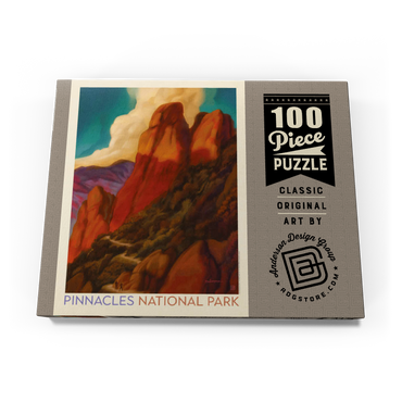 Darstellung des Puzzle Motivs Pinnacles National Park, Vintage Poster 100 Puzzle Schachtel Ansicht3