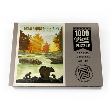 Darstellung des Puzzle Motivs Great Smoky Mountains National Park: Play Time, Vintage Poster 1000 Puzzle Schachtel Ansicht3