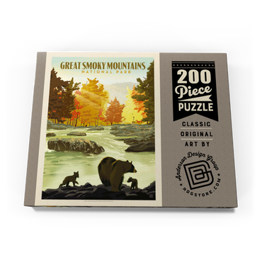 Darstellung des Puzzle Motivs Great Smoky Mountains National Park: Play Time, Vintage Poster 200 Puzzle Schachtel Ansicht3