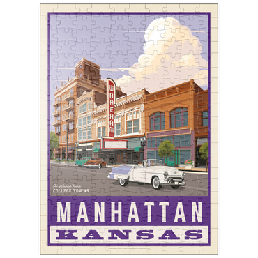 Darstellung des Puzzle Motivs puzzleplate American College Towns: Manhattan, Kansas, Vintage Poster 200 Puzzle