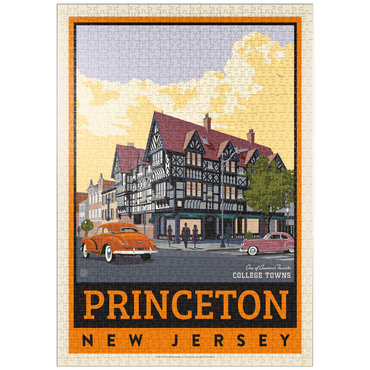 Darstellung des Puzzle Motivs puzzleplate American College Towns: Princeton, New Jersey, Vintage Poster 1000 Puzzle