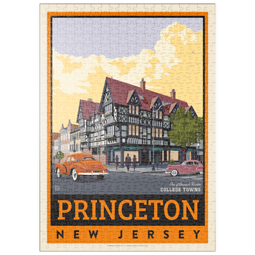 Darstellung des Puzzle Motivs puzzleplate American College Towns: Princeton, New Jersey, Vintage Poster 500 Puzzle