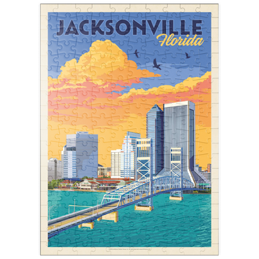 Darstellung des Puzzle Motivs puzzleplate Jacksonville, FL, Vintage Poster 200 Puzzle