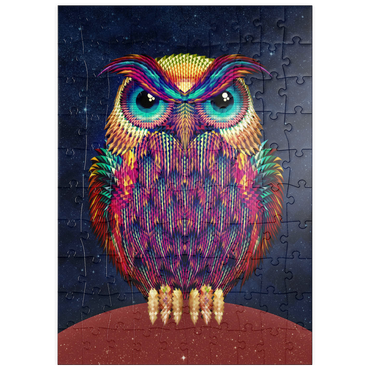 Darstellung des Puzzle Motivs puzzleplate Owl 2 100 Puzzle